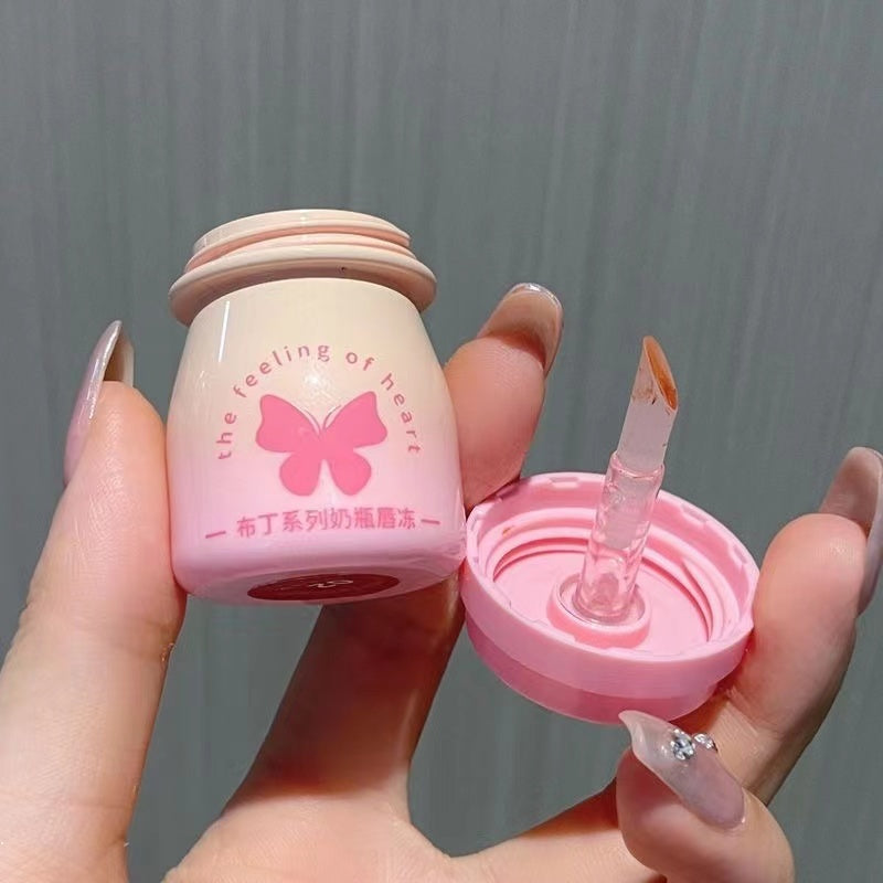 Herorange Butterfly Lipstick Pudding Mirror Surface Moisturizing Moisturize Water Proof Not Easy To Fade Lip Gloss