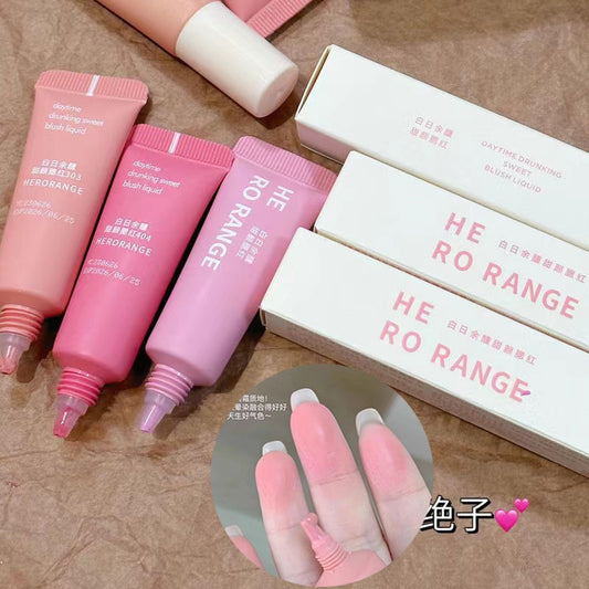 Herorange Liquid Blush Moisturize Matte Lasting Water Proof Pink Girl Blush