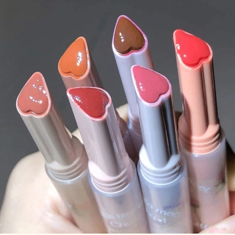 Flortte First Kiss Series Love Lipstick Pen Mirror Surface Lip Glaze Moisturize Moisturizing Lipstick