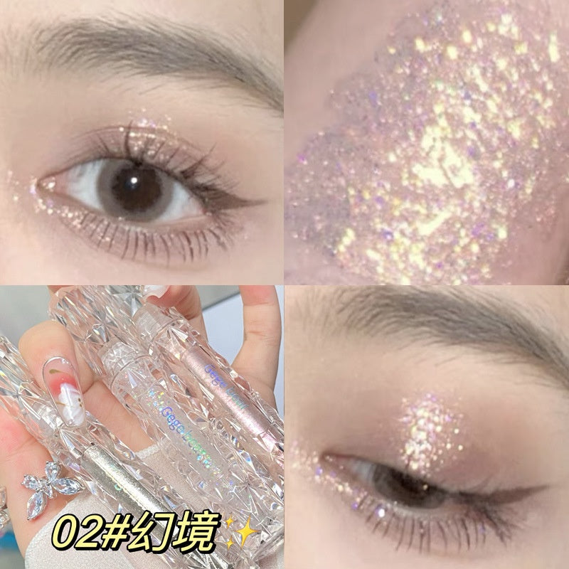 Gege Bear Liquid Eye Shadow Bears Sequins Glittering Lasting Water Proof Dazzling Eye Makeup Eye Shadow