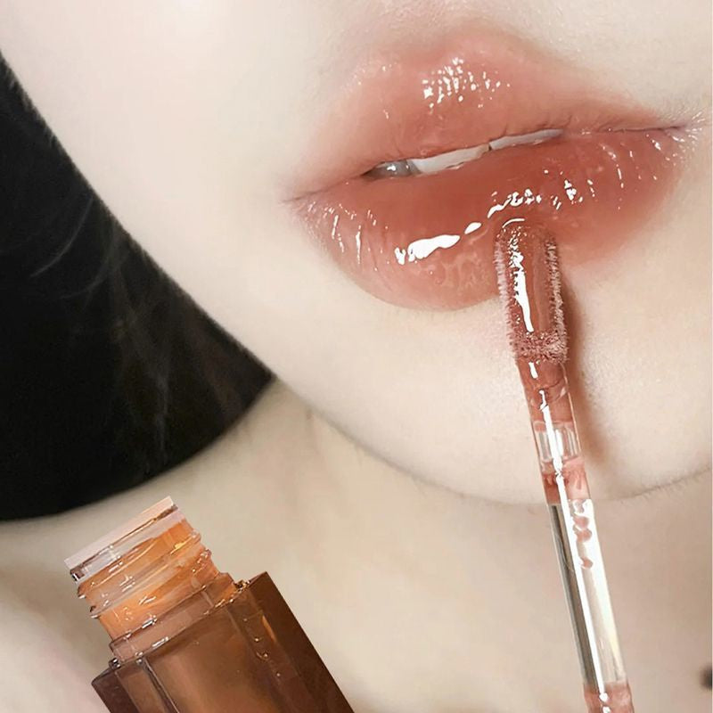 Hexagon Mirror Surface Lip Gloss Moisturize Moisturizing Water Proof Not Easy To Fade Lipstick