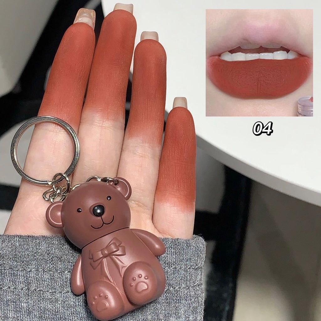 Cute Bear  Lip Gloss  Matte Waterproof  Lipstick