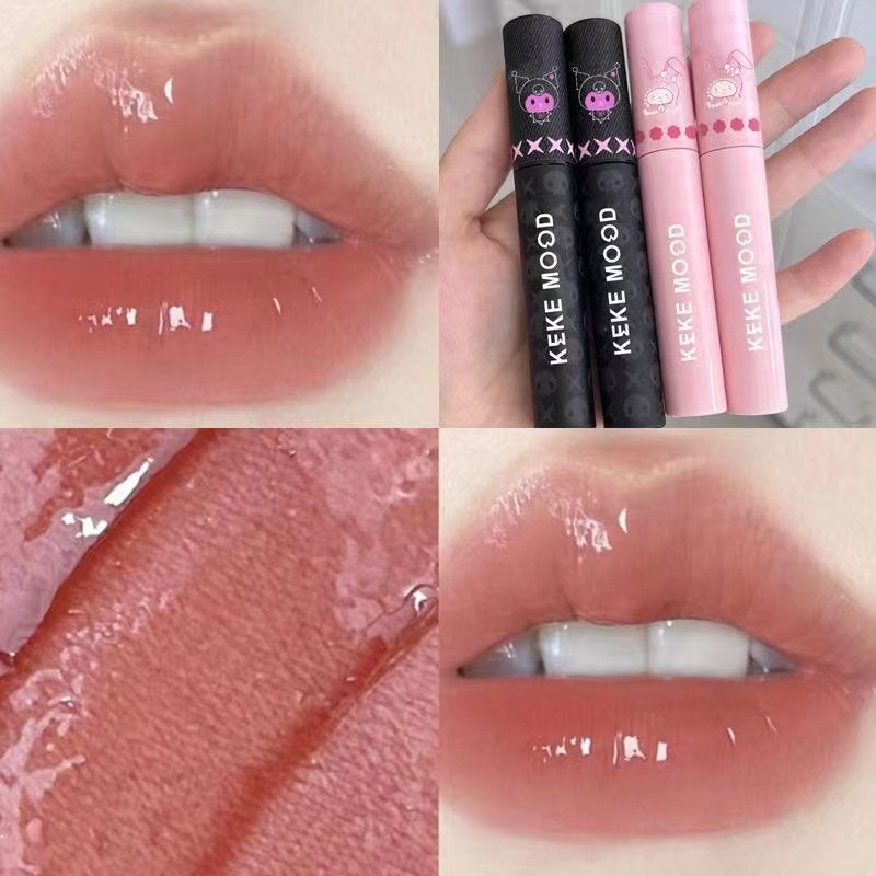 Kekemood Lip Gloss Matte Mirror Surface Moisturize Water Proof Not Easy To Fade Nature Lipstick