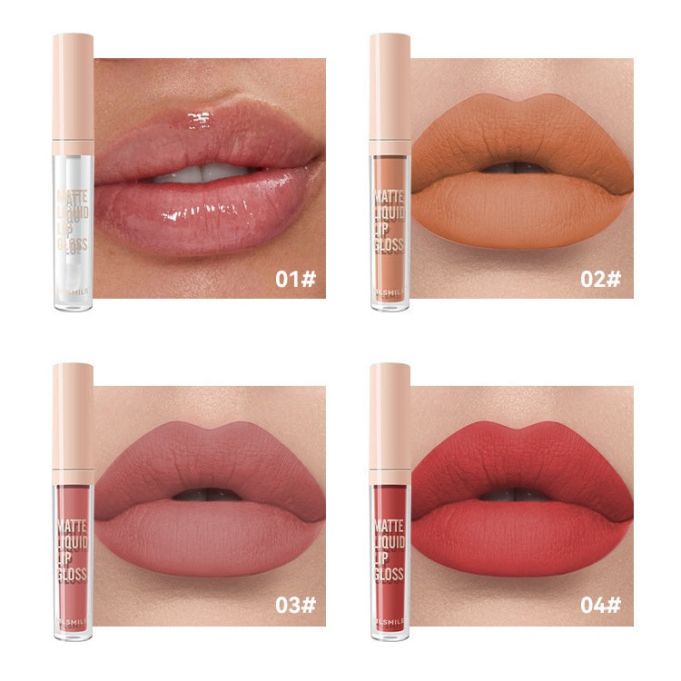 Lip Gloss Mirror Surface Matte Moisturize Moisturizing Lasting Non Stick Cup Does Not Fade Liquid Lipstick