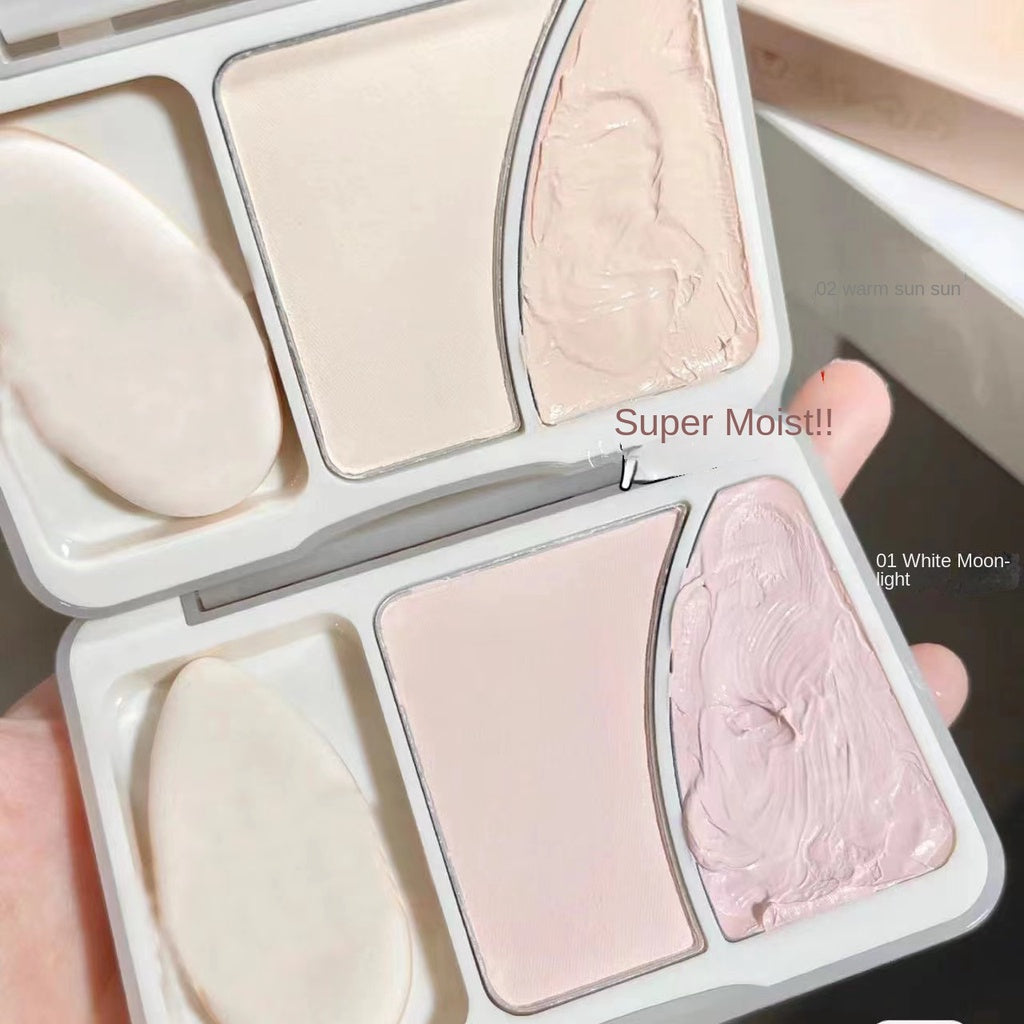 SWEET MINT Concealer Highlight Matte Moisturize Increase Facial Brightness Waterproof Dual -color High Disc