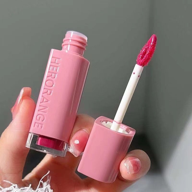 HERORANGE Lip Gloss Mirror Surface Moisturize Not Easy To Fade Water Proof Retro Lipstick