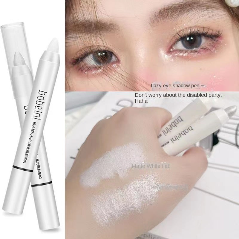 Eye Shadow Highlight Pen Brighten Eye Pearlescent Matte Water Proof Eye Shadow Stick