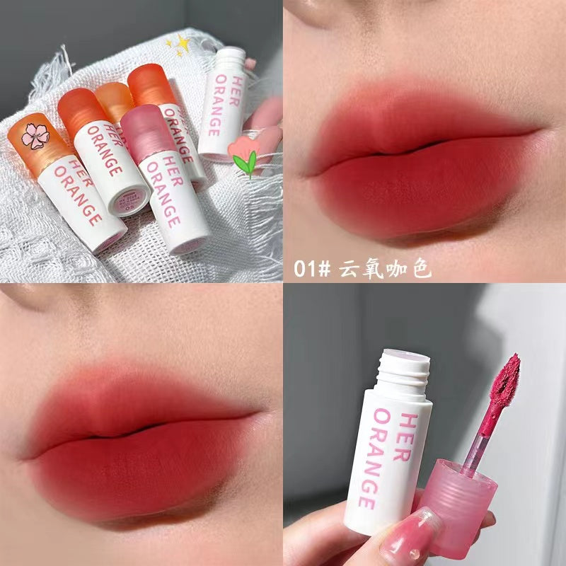 HERORANGE Lip Gloss Matte Moisturize Water Proof Not Easy To Fade Lasting Lipstick