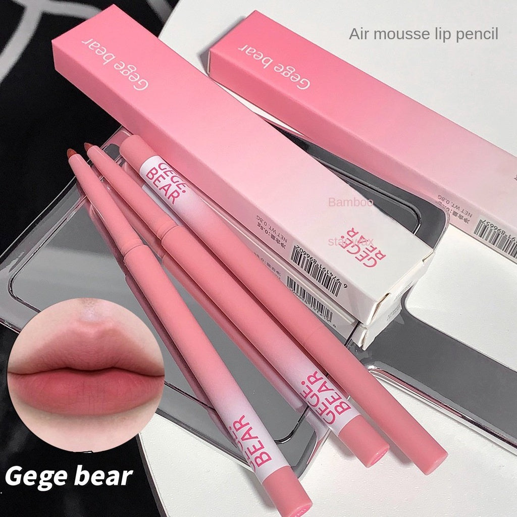 Gege Bear Lipstick Lip Line Pen  Matte Water Proof Lasting Lip Gloss