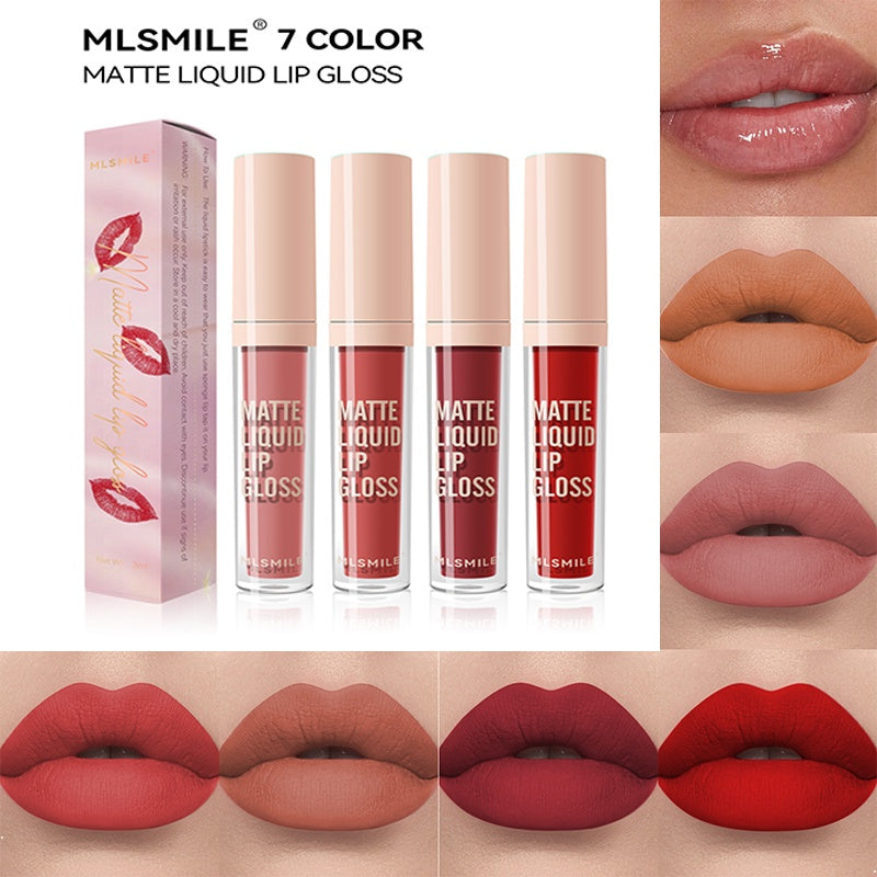 Lip Gloss Mirror Surface Matte Moisturize Moisturizing Lasting Non Stick Cup Does Not Fade Liquid Lipstick