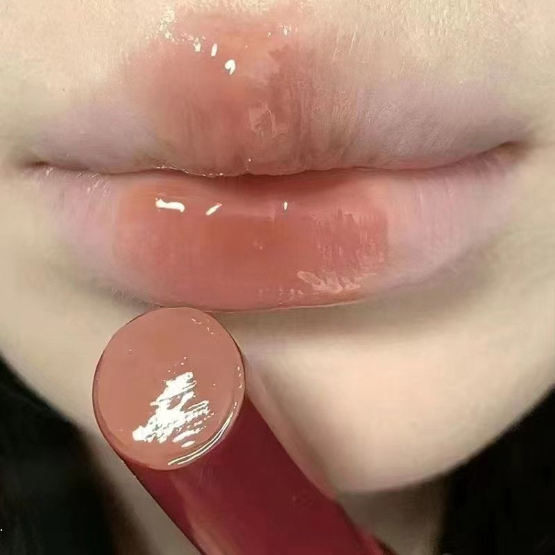 HERORANGE Red Lipstick Mirror Moisturize Moisturizing Water Proof Lasting Lip Gloss