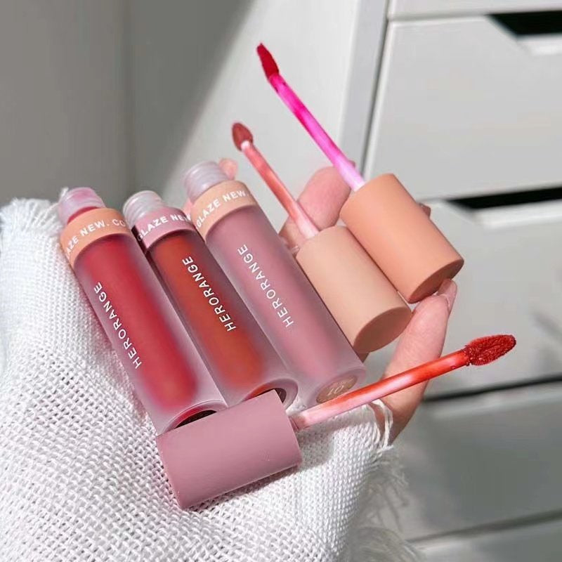 HERORANGE Velvet Lip Glaze Matte Lipstick Water Proof Lasting Not Easy To Fade Lip Gloss