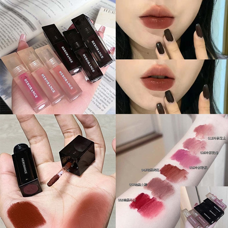 HERORANGE Matte Lip Gloss Velvet Water Proof Moisturize Not Easy To Fade Lipstick