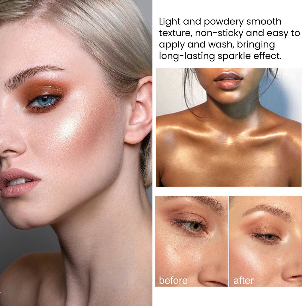 Highlight Whole Body Brighten Nature Water Proof Lasting Loose Powder Contouring Blush Highlighter Powder