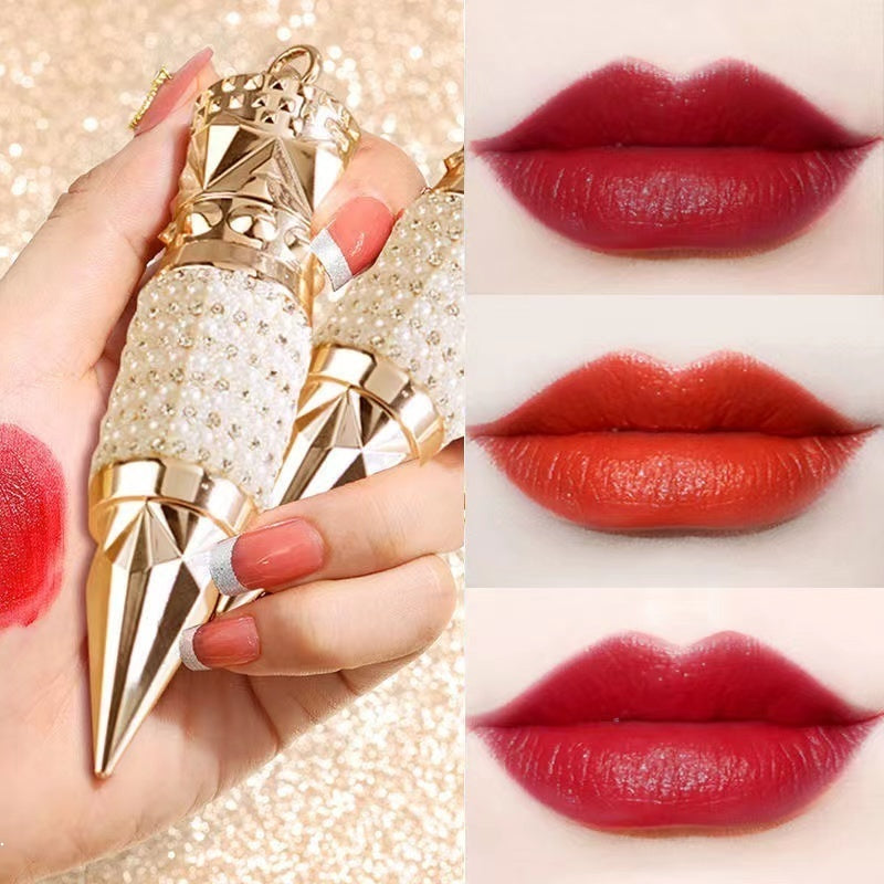 Triangle Lipstick Water Proof Not Easy To Fade Moisturizing Moisturize 3 Color Lipstick