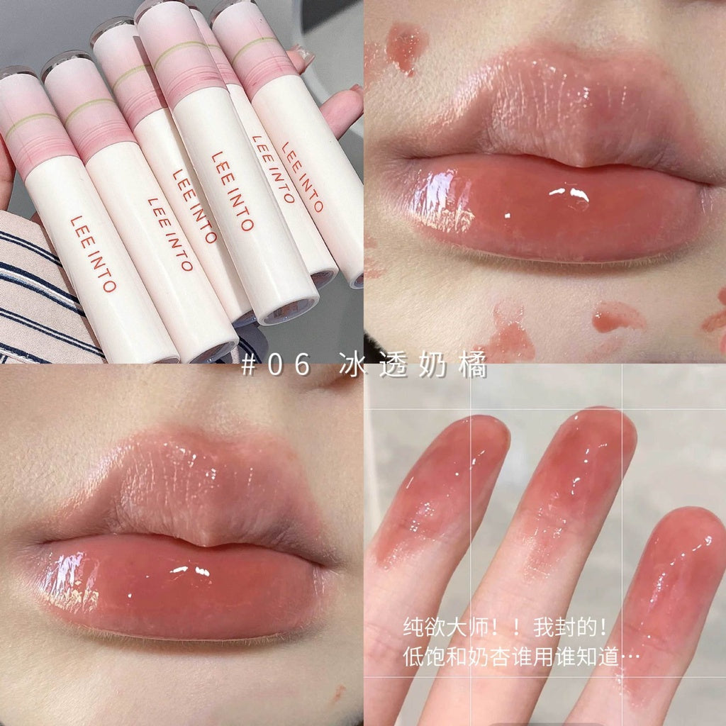 LEE INTO Lip Gloss Mirror Surface Moisturizing Moisturize Water Proof Lasting Not Easy To Fade Lipstick