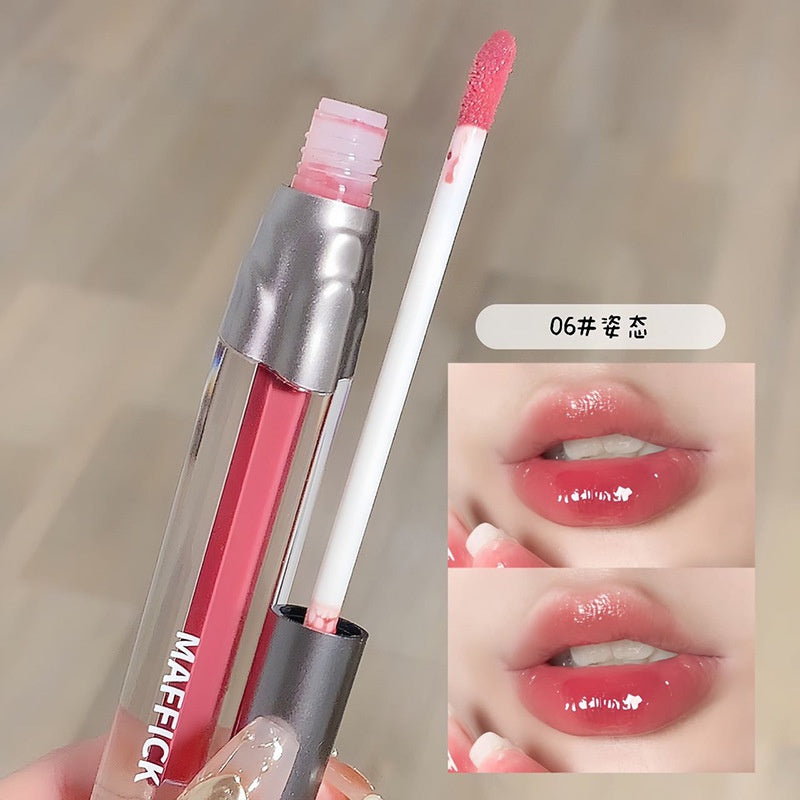 Maffick Lip Gloss Cute Bottle Mirror Moisturize Moisturizing Water Proof Lasting Lipstick