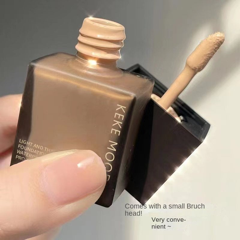 KeKeMood Small Square Bottle Liquid Foundation Lasting Concealer Waterproof Oil Control Moisturizing Nature Makeup