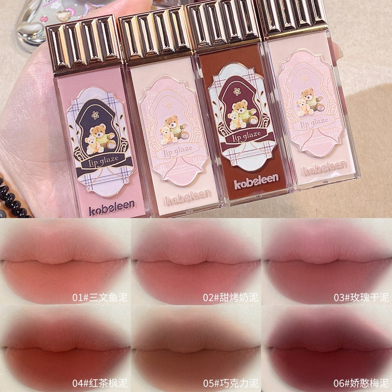 Kobeleen Lip Gloss Cloud Lip Glaze Matte Velvet Lasting Water Proof Lipstick