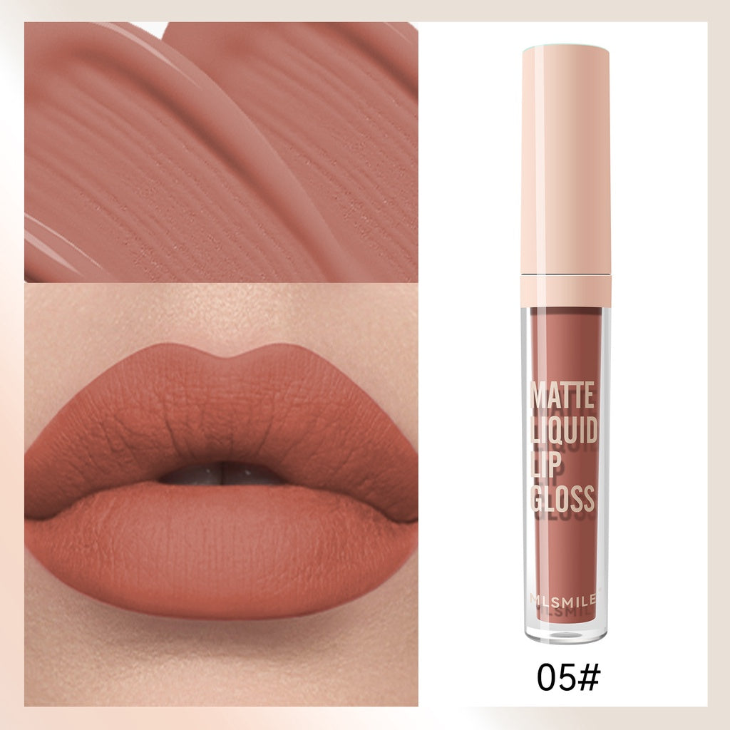 Lip Gloss Mirror Surface Matte Moisturize Moisturizing Lasting Non Stick Cup Does Not Fade Liquid Lipstick