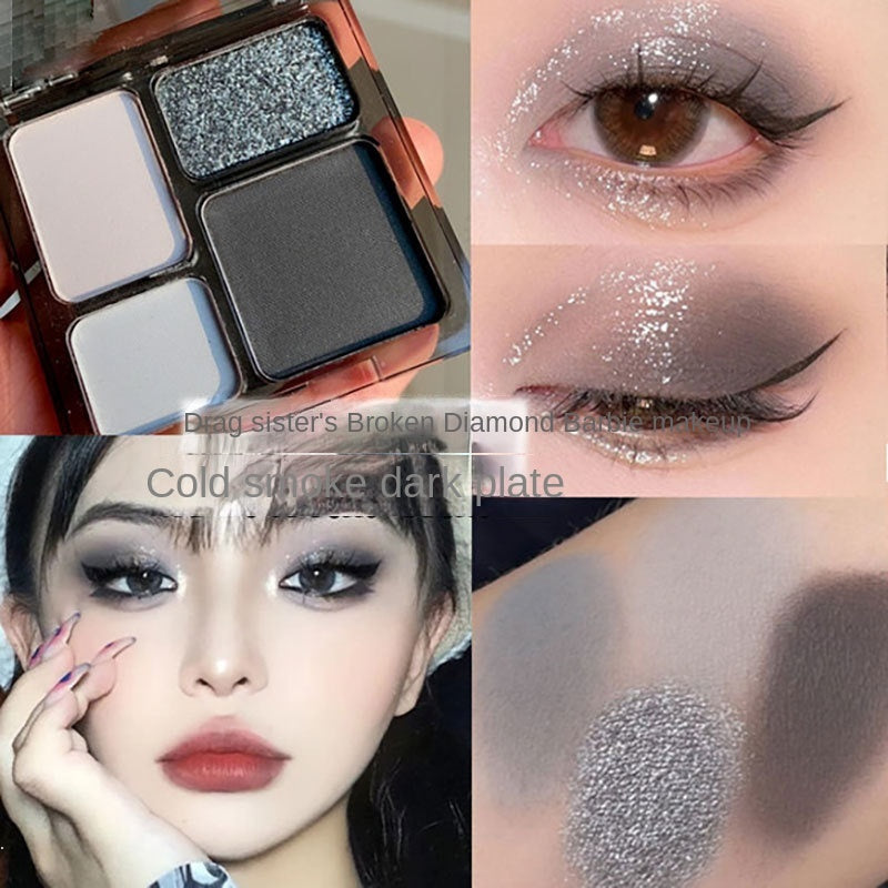 Eye Shadow Dark Series Matte Pearlescent Shiny Water Proof Lasting Not Easy To Fade Eyeshadow Palette