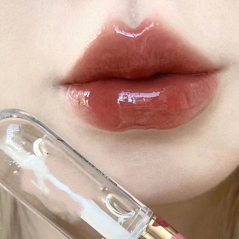 HERORANGE Double Ended Lip Gloss Transparent Mirror Surface Moisturize Moisturizing Water Proof Not Easy To Fade Lip Glaze Lipstick