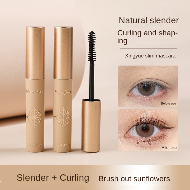 Maxfine Mascara Curling Water Proof Lengthening Long-wearing Dense Volumizing Mascara