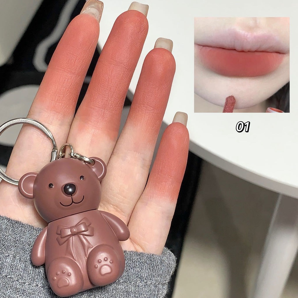 Cute Bear  Lip Gloss  Matte Waterproof  Lipstick