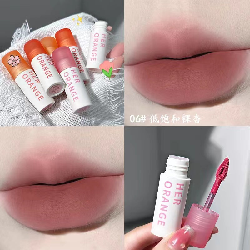 HERORANGE Lip Gloss Matte Moisturize Water Proof Not Easy To Fade Lasting Lipstick