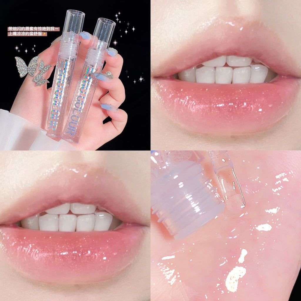 MyHo Lip Gloss Transparent Moisturize Lip Oil Mirror Surface Lip Glaze Water Proof Lasting Lipstick