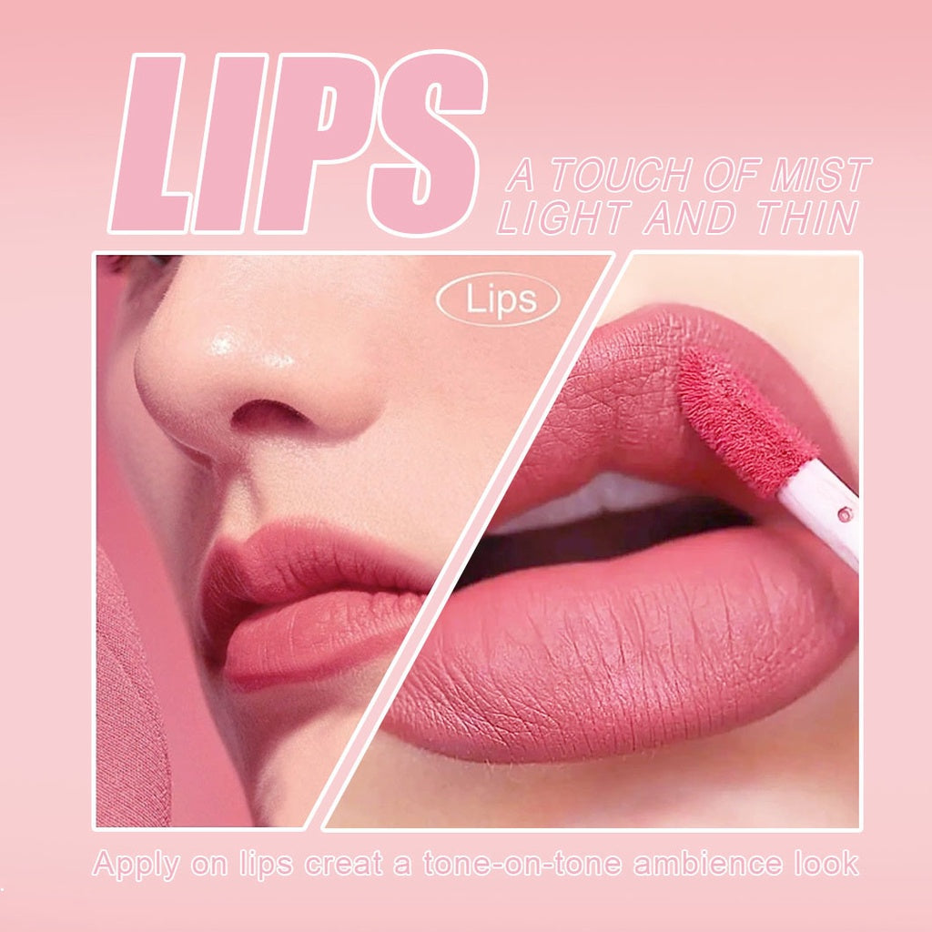 Matte Lip Gloss Not Easy To Fade Nature Moisturize Nude Color Lipstick