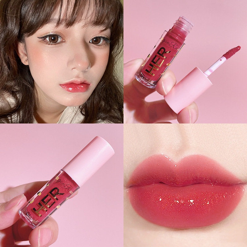 Mirror Surface Lip Gloss Moisturize Moisturizing Lip Glaze Water Proof Lasting Not Easy To Fade Jelly Lipstick