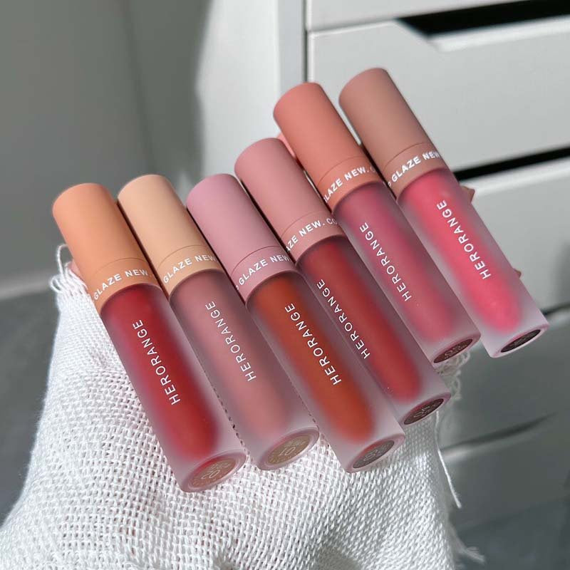 HERORANGE Velvet Lip Glaze Matte Lipstick Water Proof Lasting Not Easy To Fade Lip Gloss