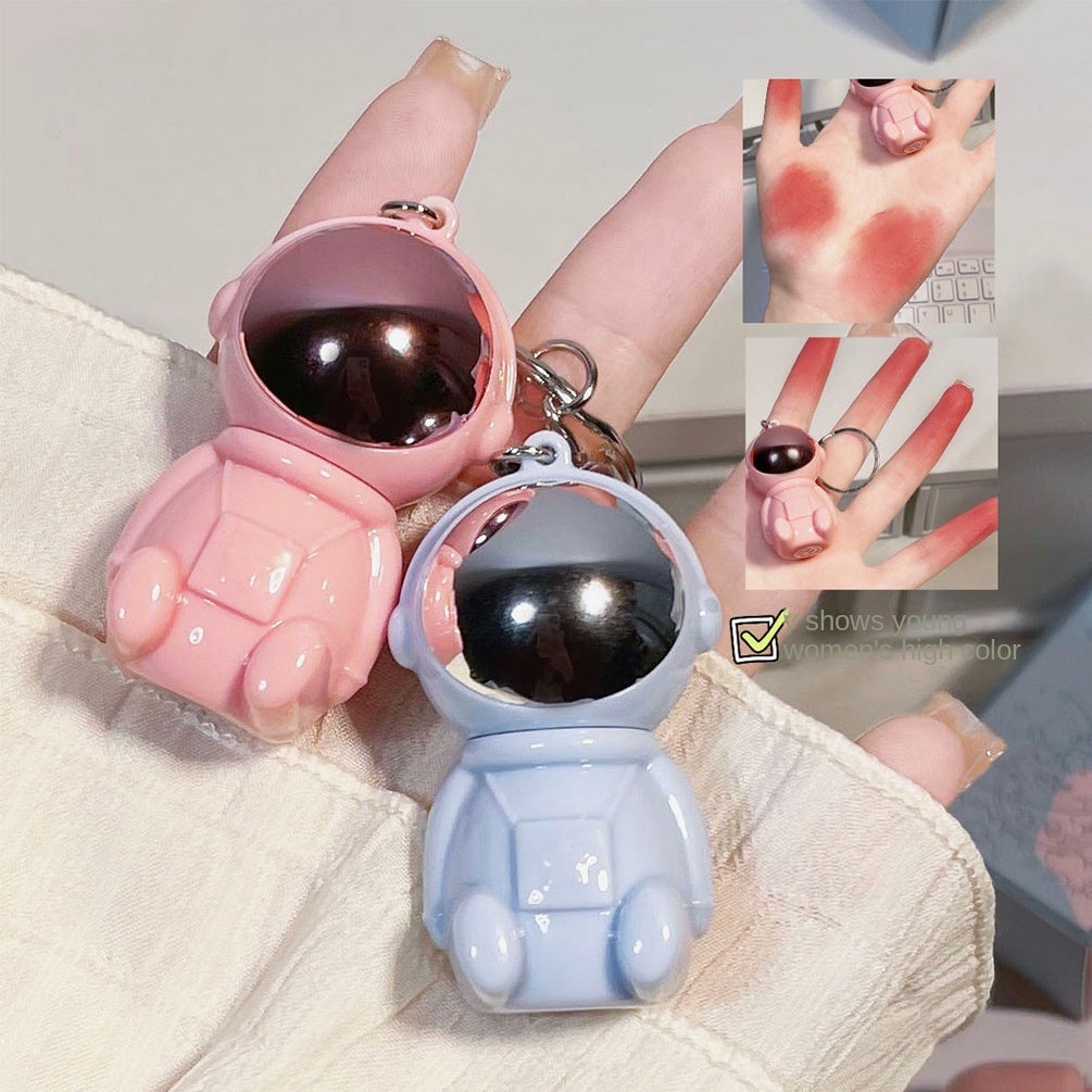 Cute Pendant Astronaut Lip Gloss Matte Water Proof Lasting Nature Lipstick