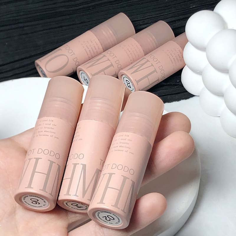 Toot Dodo Velvet Lip Gloss Small Round Tube Not Easy To Fade Moisturize Matte Waterproof Lasting Lipstick