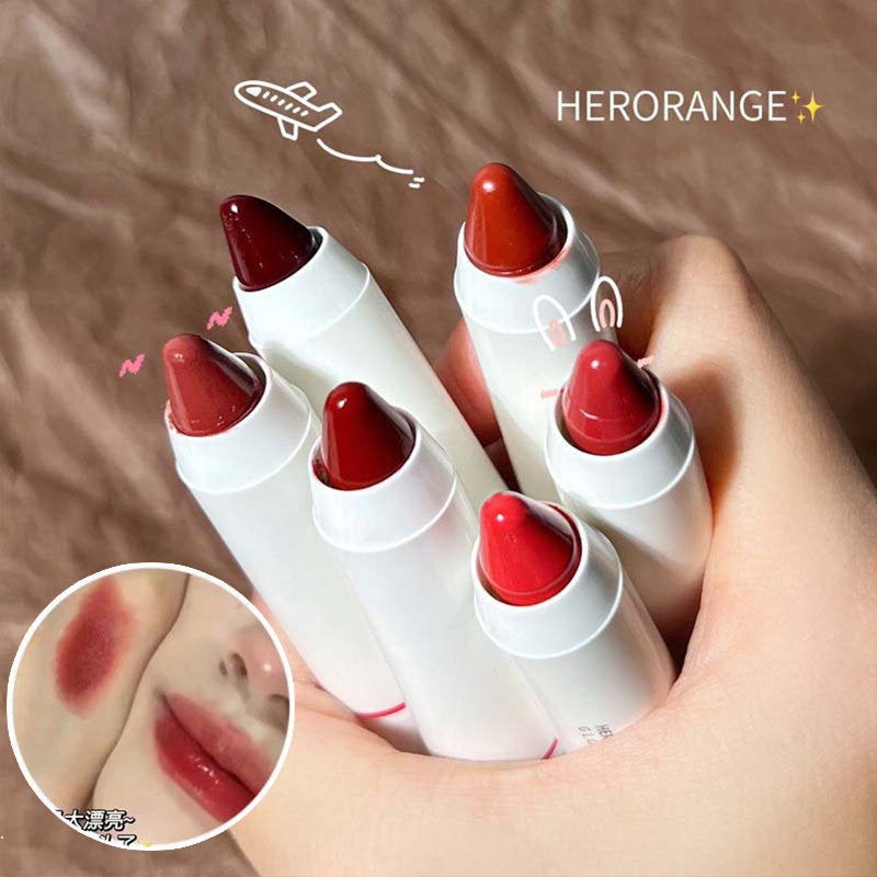 Herorange Lipstick Moisturize Matte Moisturizing Lasting Not Easy To Fade Water Proof Lip Gloss