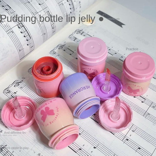 Herorange Butterfly Lipstick Pudding Mirror Surface Moisturizing Moisturize Water Proof Not Easy To Fade Lip Gloss