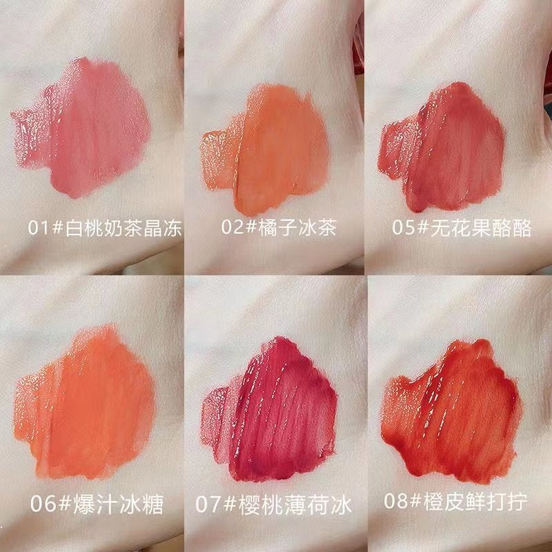 Cute Bear Mirror Surface Lip Gloss Berry Bear Moisturize Water Proof Lipstick