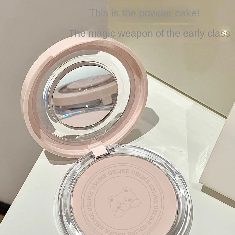 Uslike Cute Bear Powder Makeup Powder Loose Powder Lasting Water Proof Conceal White Makeup