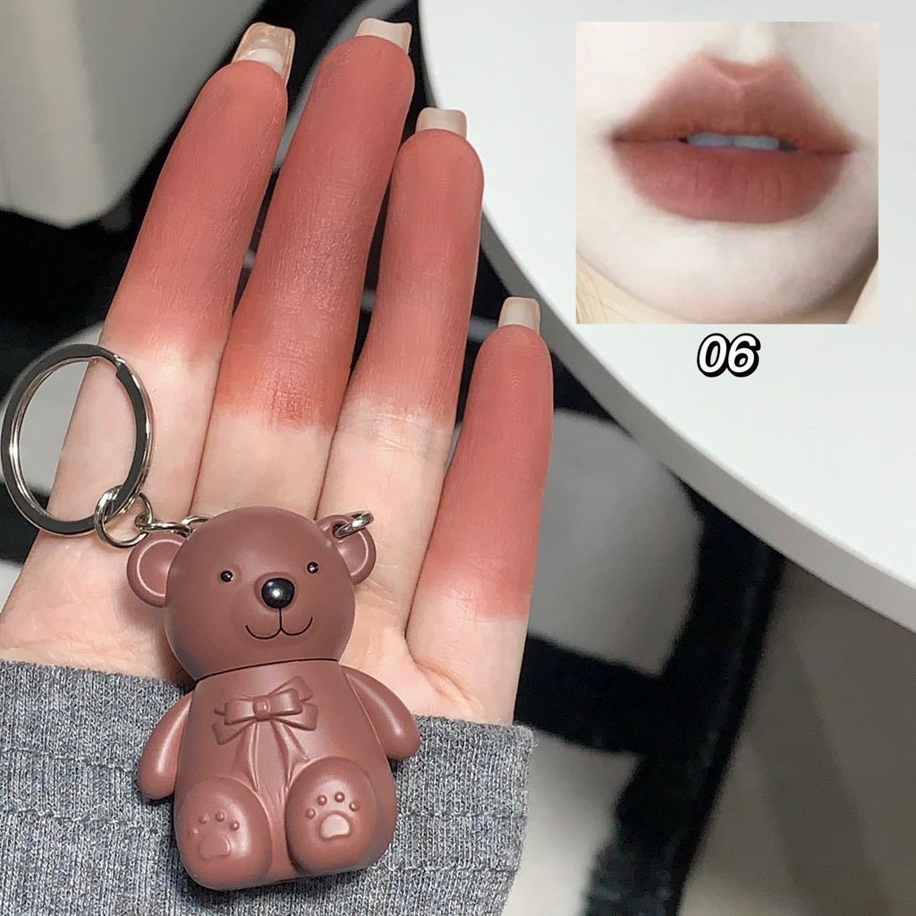 Cute Bear  Lip Gloss  Matte Waterproof  Lipstick