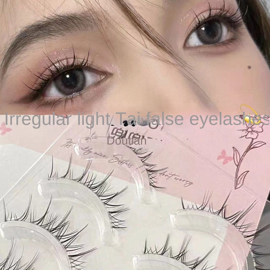 Comic Eyelashes Transparent Stalk Fake Eyelashes Nature Lasting Durable Convenient Fake Eyelashes