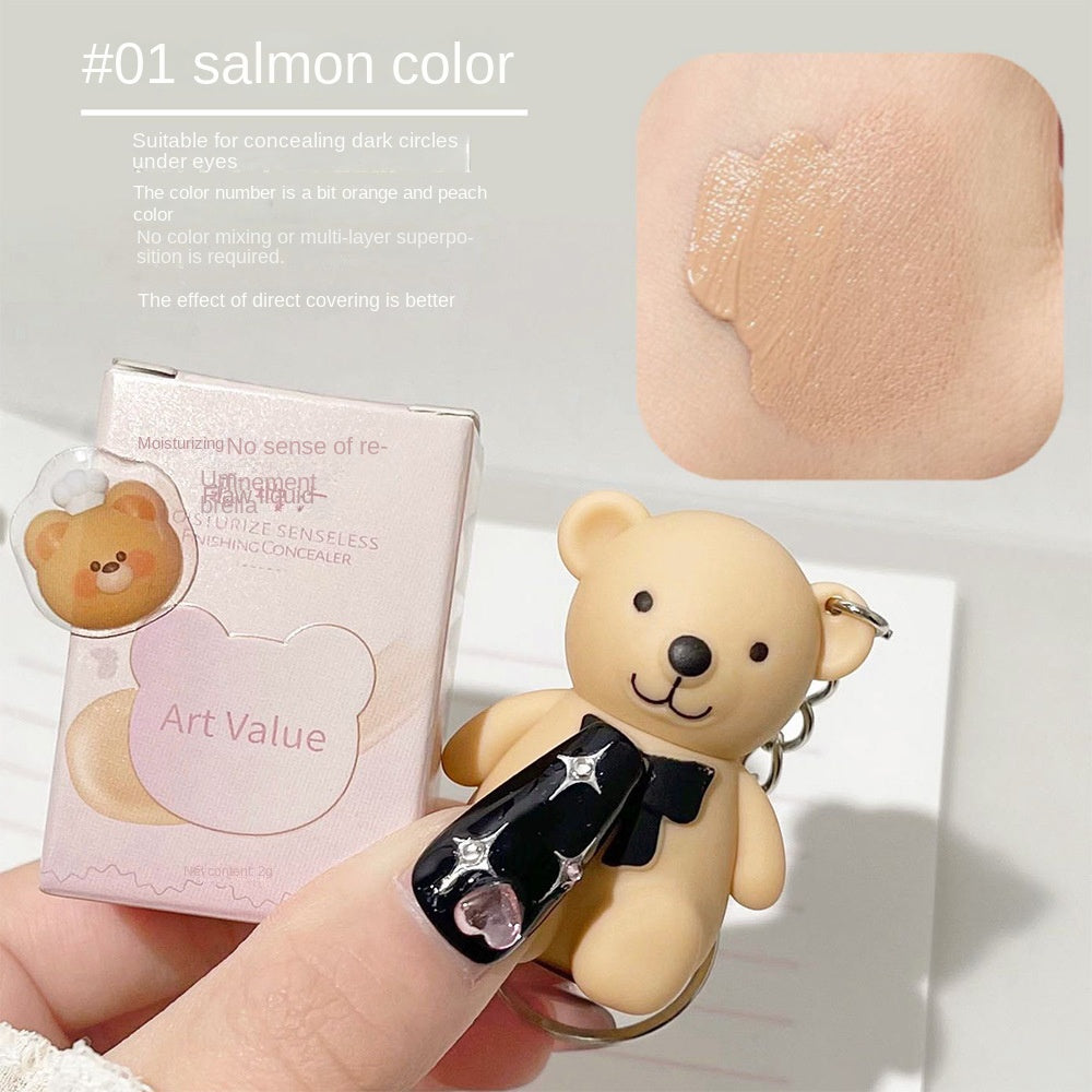 Art Value Bear Keychain Concealer Moisturize Moisturizing Water Proof Lasting Nature Cover Dark Circles Cover Acne Marks Liquid Concealer