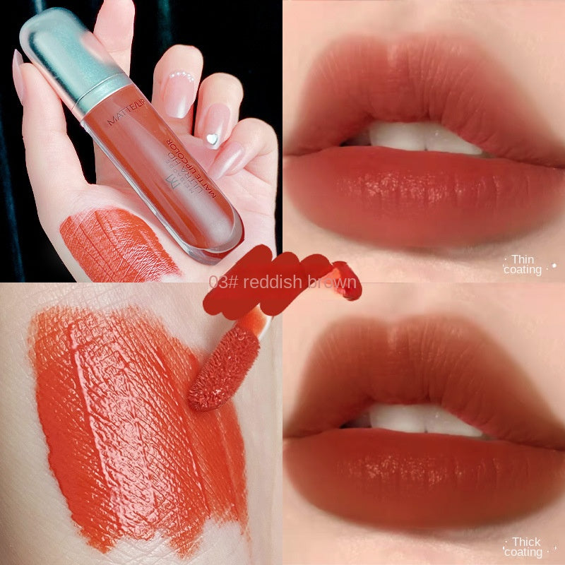 Ice Cream Lip Gloss Matte Velvet Moisturizing Water Proof Lasting Lipstick