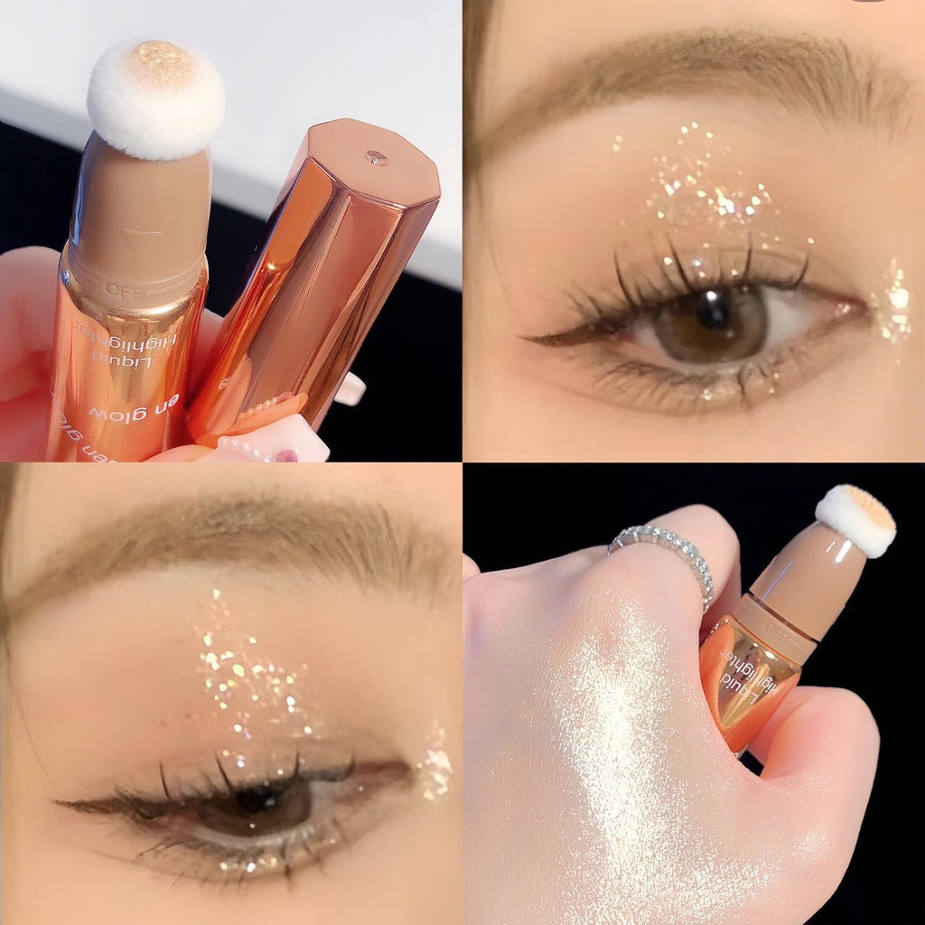 Liquid Highlight Flash Water Proof Brighten Glitter Sequins Dazzling Lasting Highlight