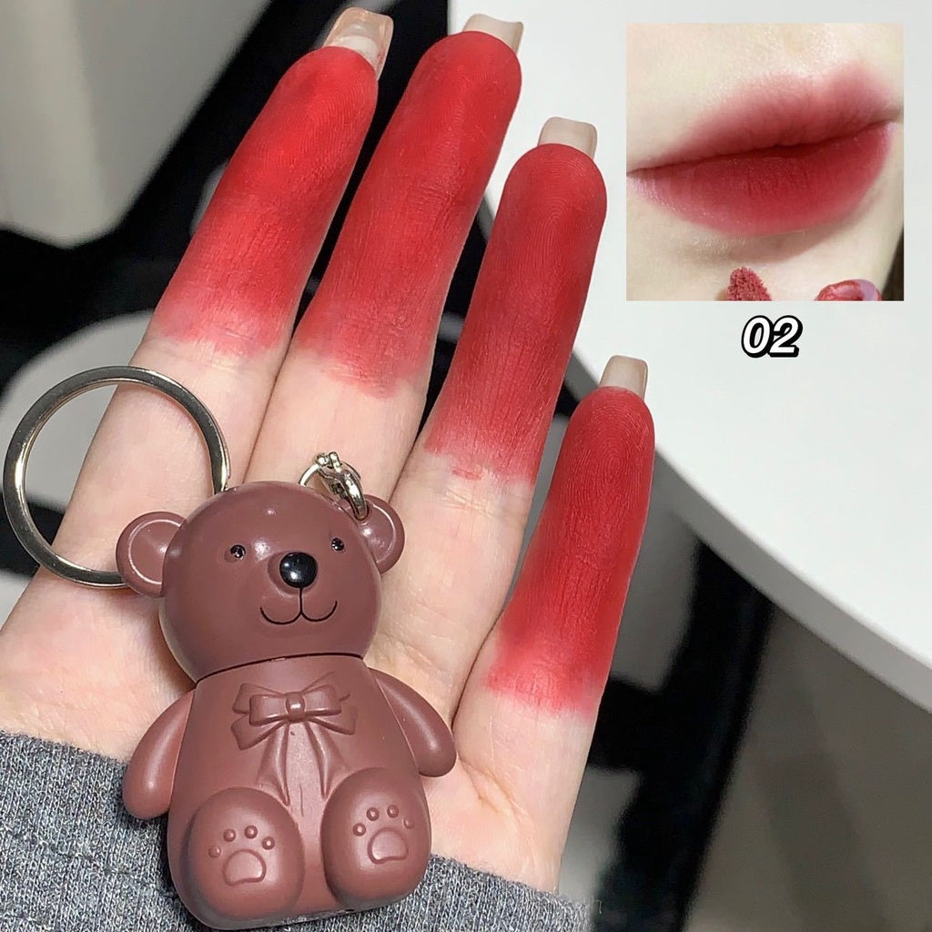 Cute Bear  Lip Gloss  Matte Waterproof  Lipstick