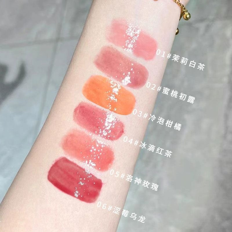 DAIMANPU Mirror Surface Lip Gloss Moisturize Water Proof Not Easy To Fade Lipstick