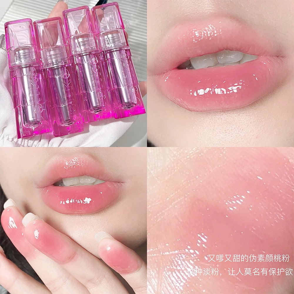 USLIKE Mirror Surface Lip Gloss Moisturizing Moisturize Lasting Water Proof Not Easy To Fade Nature Lipstick