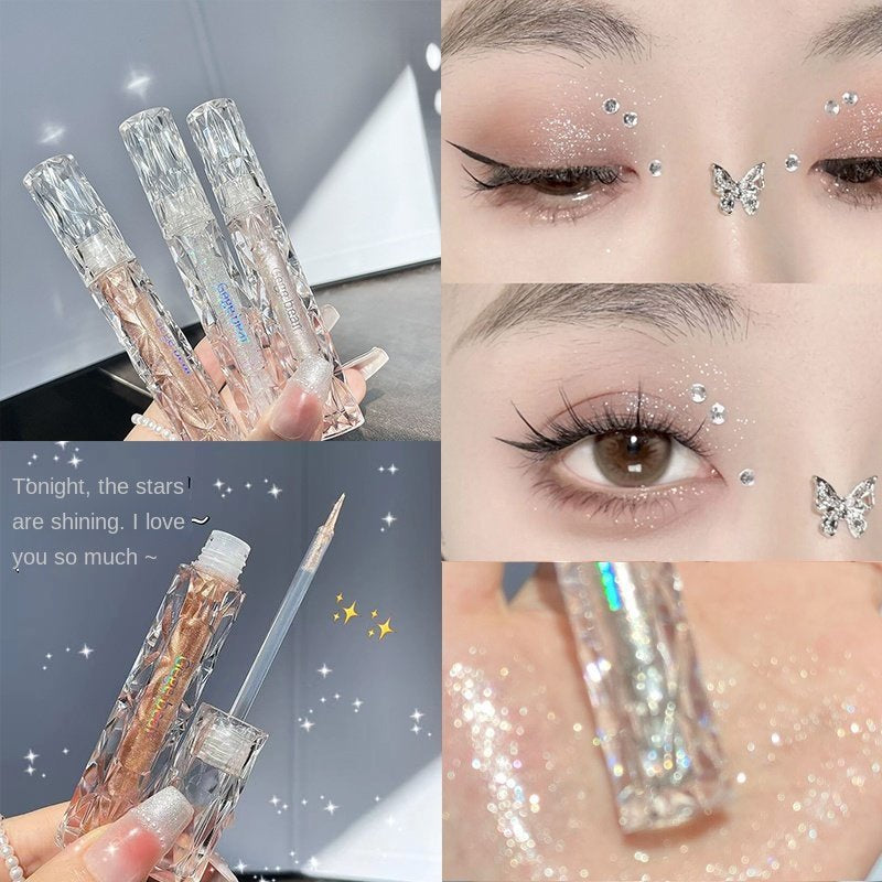 Gege Bear Liquid Eye Shadow Bears Sequins Glittering Lasting Water Proof Dazzling Eye Makeup Eye Shadow