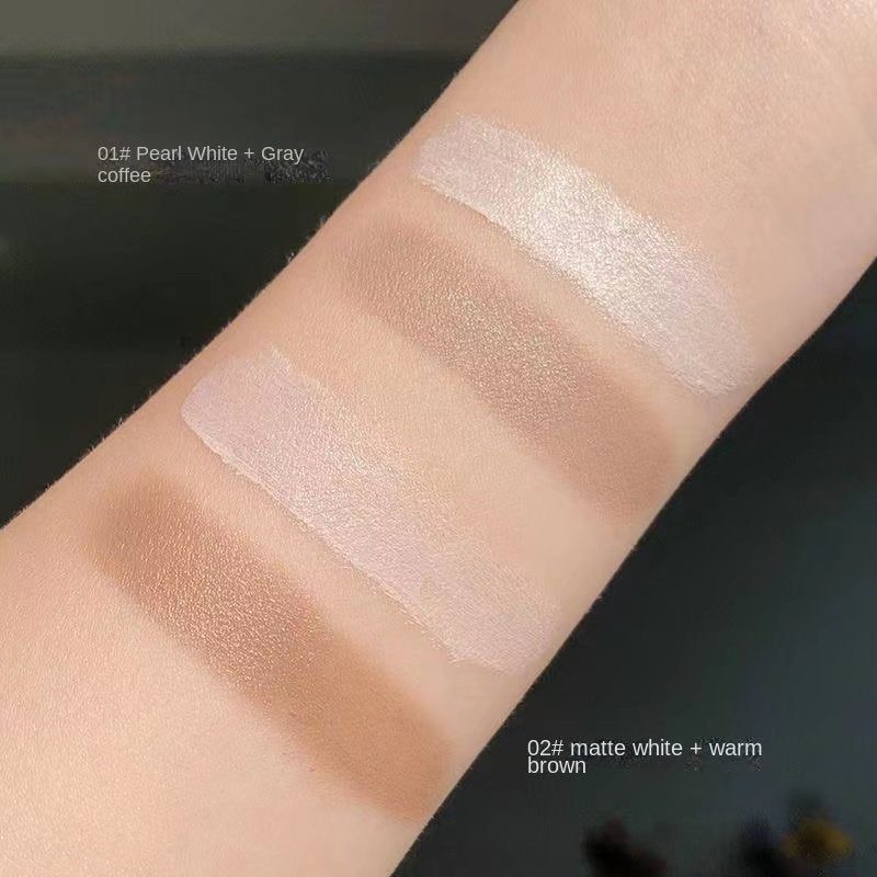 NOVO Double Head Contouring Highlight Stick Brighten Concealer Repair Face Shadow Nose Shadow Highlight Contouring Pen