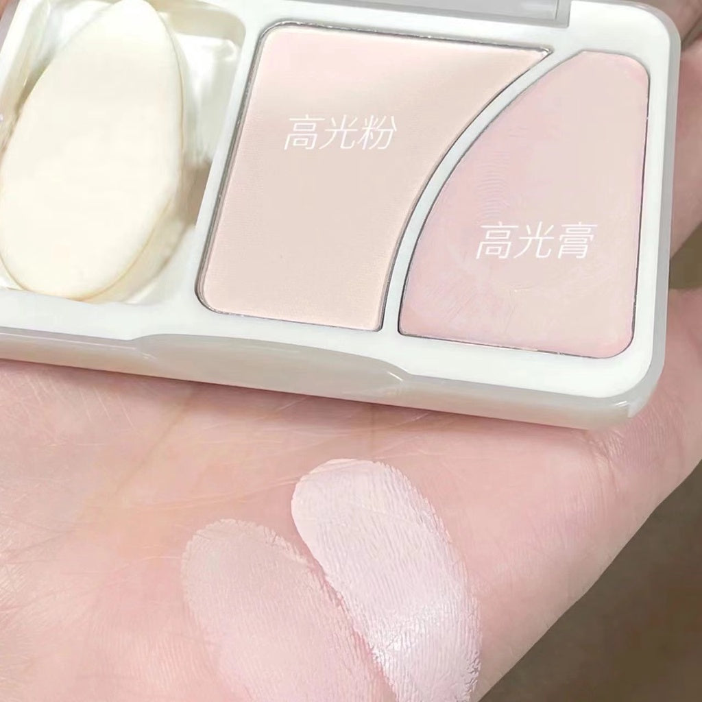 SWEET MINT Concealer Highlight Matte Moisturize Increase Facial Brightness Waterproof Dual -color High Disc